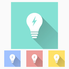 Wall Mural - Lightbulb icon