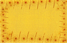 Texture Of  Yellow Fabric Whis Pattern