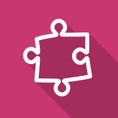 Poster - puzzle flat design modern icon