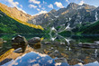 Morskie Oko, górski staw, Rysy, Montain's lake