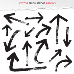 brush stroke arrows