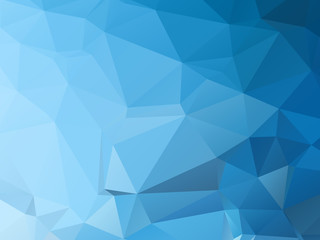 Wall Mural - blue triangular triangle background