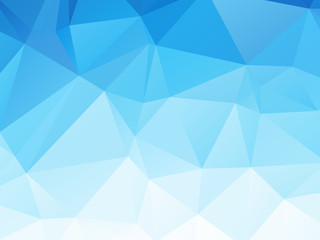 Wall Mural - blue triangular triangle background