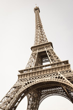 Exquisite Ironwork Details Of Eiffel Tower, Paris, France