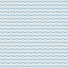 Aufkleber - seamless pattern with waves lines