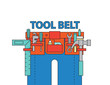 tool belt ,vector