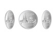 © Alisara Zilch - Thai money 1 baht silver coin vector