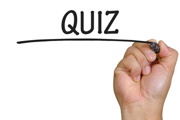 hand writing quiz