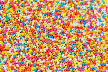 Macro pattern colorful sugar for background