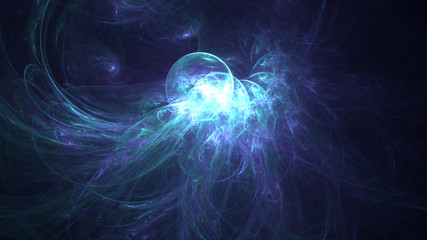Canvas Print - abstract fractal spheres