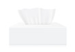 White Tissue box blank label and no text for mock up packaging