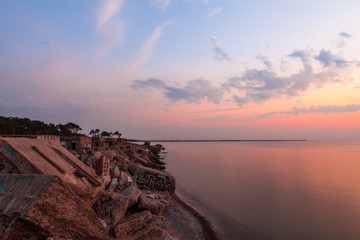 Wall Mural - Northern forts after sunset