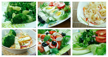 Canvas Print - Food set    Salad