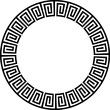 Ancient Aztec circular design