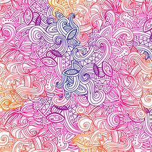 Multicolor Pattern Doodles- Decorative Sketchy Notebook Design-