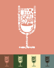 Poster - cocktail icon