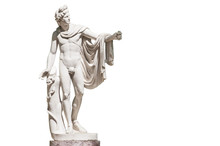 Statue Of Apollo Belvedere Isolated On White