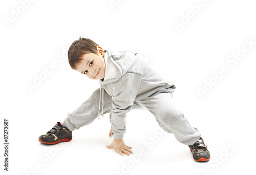 Láminas Niño pequeño fresco de hip-hop en danza
