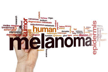 Poster - Melanoma word cloud