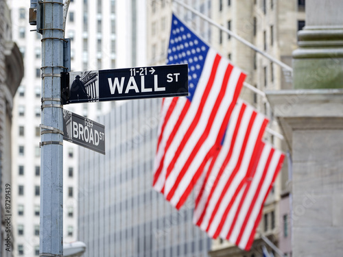 Mata magnetyczna Nowojorska Giełda Papierów Wartościowych przy Wall Street