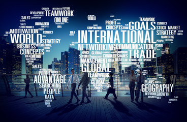 Canvas Print - International World Global Network Globalization Concept