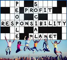 Wall Mural - Social Responsibility Reliability Dependability Ethics Concept