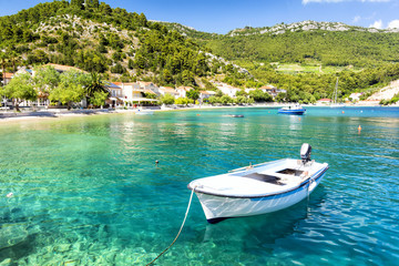 crystal clear Adriatic sea on Peljesac peninsula, Dalmatia, Croatia