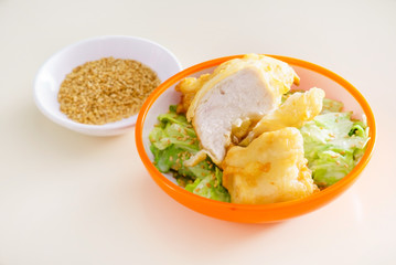 Sticker - tempura chicken