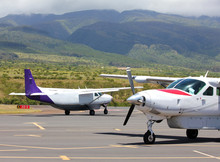 Small Plane At Hawaiian Airport