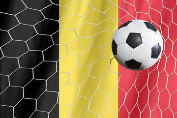 Wall Mural - Belgium soccer ball