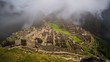 the famous inca ruins of machu picchu in peru