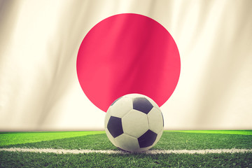 Wall Mural - japan soccer ball vintage color