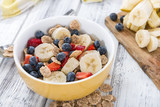Fototapeta Mapy - Portion of Cornflakes with fresh Fruits