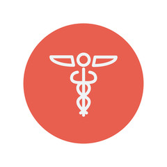 Wall Mural - Medical symbol thin line icon