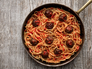 Sticker - rustic american italian meatball spaghetti