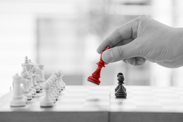 Chess business concept success & strategy