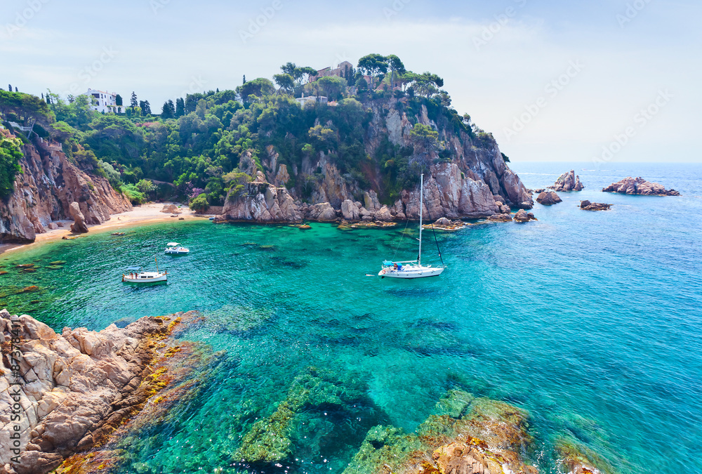  Mediterranean coast of Spain - obrazy, fototapety, plakaty 