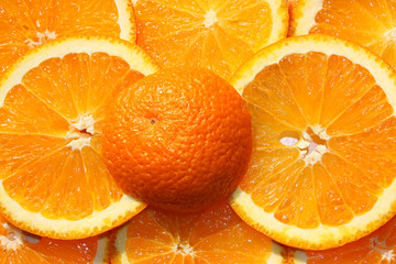 Healthy natural food, background. Orange 