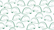 © newrossosh - Vector seamless background of construction helmets on a white background. Pattern helmets.