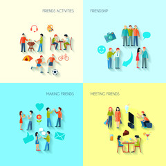 Poster - Friendship Icons Set 