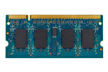 ram memory isolated on white