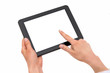 Tablet PC in the hands
