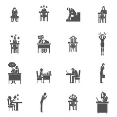 Poster - Frustration Icons Set