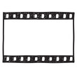 © Shorena Tedliashvili - Film strip background. Empty film frame sketch style , vector.