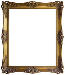 Wall Mural - Golden Frame Cutout