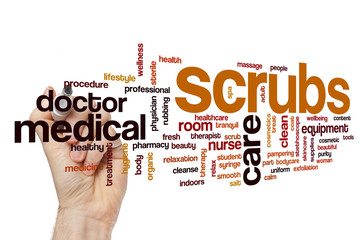 Sticker - Scrubs word cloud concept