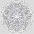 © husk_eisborn - Textura radial en vectores patron vintage de formas organicas