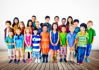 Poster - Kids Children Diversity Happiness Group Concept