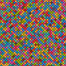 Abstract Mosaic Background Of Pixel Tile Colorful Squares. Vector Illustration Eps10