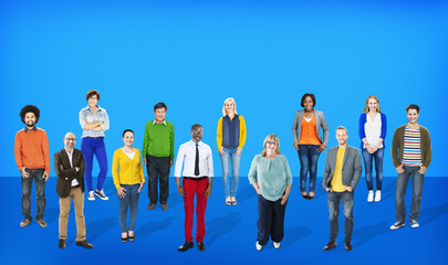 Wall Mural - Diversity People Community Standing Concept